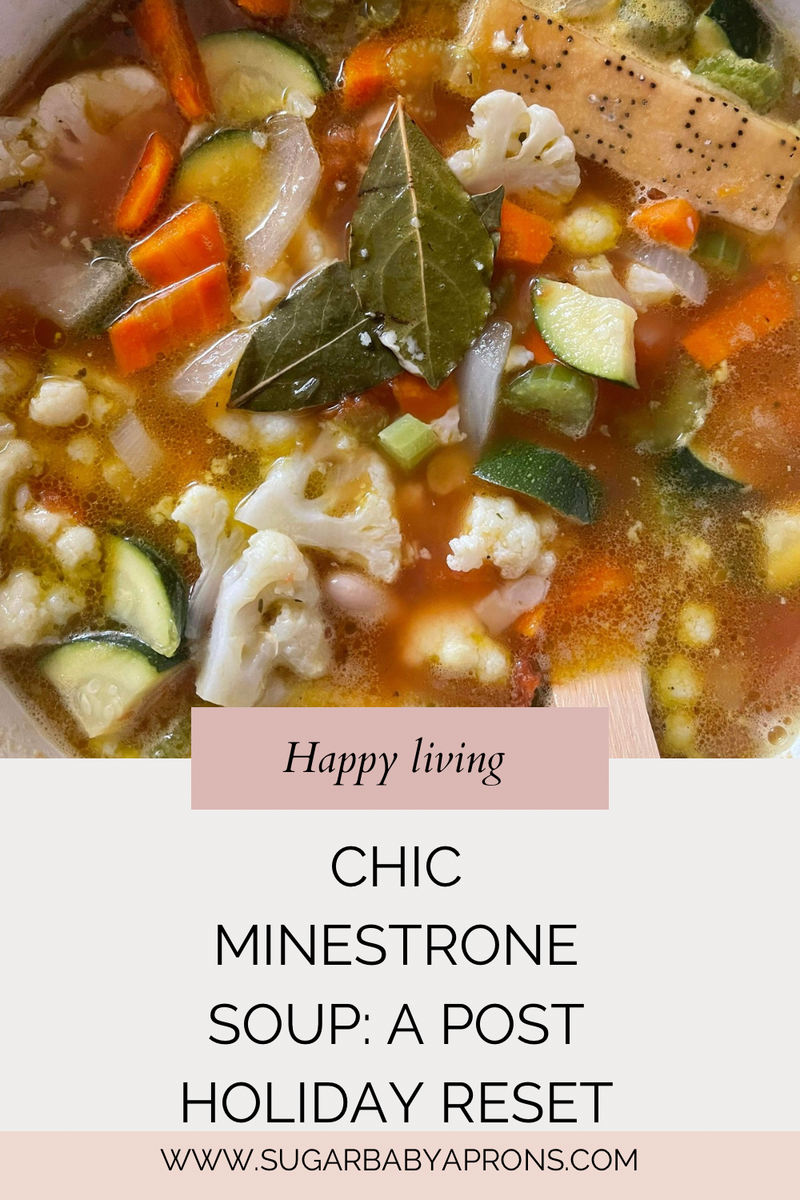 Chic minestrone soup : a post holiday reset