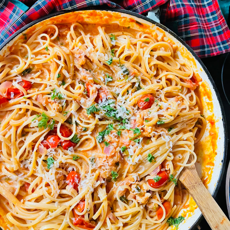 Lobster 🦞 pasta 🍝 and it’s a wonderful life