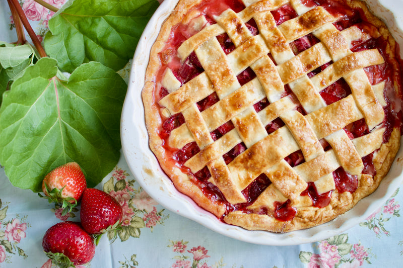 Strawberry rubarb pie