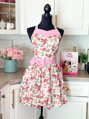 Party girl pink floral Apron