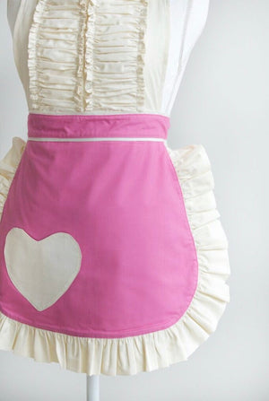 Beautiful vintage apron in pink (spring Vibes)